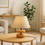 Opviq Lámpara de mesa de madera Beige